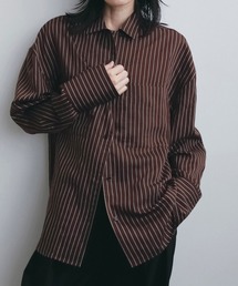 anuke（アンヌーク）の「Opencollar Stripe Shirts（シャツ/ブラウス）」