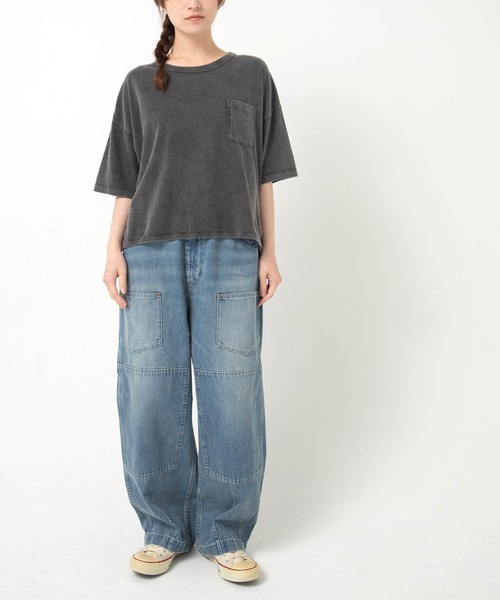セール】R4477 ダブルニーポケットのワークパンツ（デニムパンツ