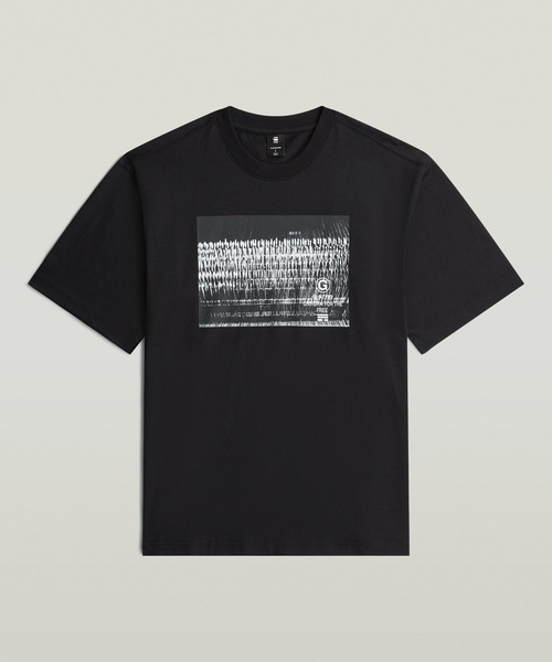 G-STAR(ジースター)の「Photo Print Loose T-Shirt/オリジナルフォトプリントルーズTシャツ(Tシャツ/カットソー・メンズ・ダークブラック/ホワイト・SMALL/LARGE/MEDIUM)」の13枚目の写真