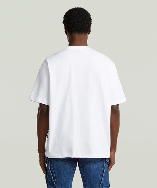 G-STAR(ジースター)の「Photo Print Loose T-Shirt/オリジナルフォトプリントルーズTシャツ(Tシャツ/カットソー・メンズ・ダークブラック/ホワイト・SMALL/LARGE/MEDIUM)」の3枚目の写真