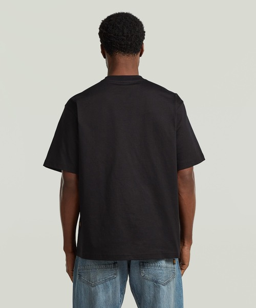 G-STAR(ジースター)の「Photo Print Loose T-Shirt/オリジナルフォトプリントルーズTシャツ(Tシャツ/カットソー・メンズ・ダークブラック/ホワイト・SMALL/LARGE/MEDIUM)」の9枚目の写真