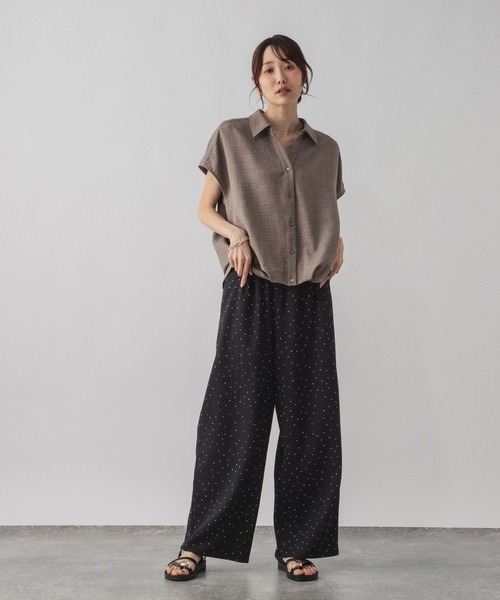 GLOBAL WORK（グローバルワーク）の「楊柳イージーコクーンパンツ/1049115（その他パンツ・レディース・ドット・MEDIUM/LARGE）」の2枚目の写真