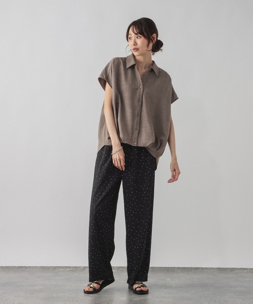 GLOBAL WORK（グローバルワーク）の「楊柳イージーコクーンパンツ/1049115（その他パンツ・レディース・ドット・MEDIUM/LARGE）」の3枚目の写真
