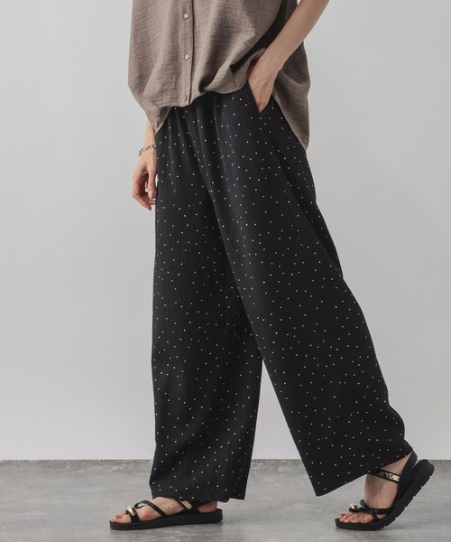 GLOBAL WORK（グローバルワーク）の「楊柳イージーコクーンパンツ/1049115（その他パンツ・レディース・ドット・MEDIUM/LARGE）」の5枚目の写真