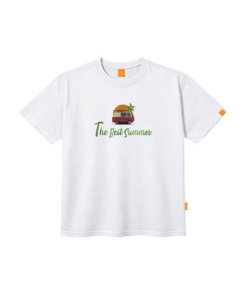 LLAMO(エラモ)の「キャンピング半袖Tシャツ 男女共用 ビッグサイズ S 4XL(Tシャツ/カットソー・レディース・ホワイト/チャコールグレー/ブラック/ベージュ・SMALL/MEDIUM/LARGE/X-LARGE/2XL/4XL/3XL)」の5枚目の写真