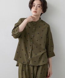 Dessin | 【セットアップ可】ドットプリント ハーフスリーブシャツ(シャツ/ブラウス)