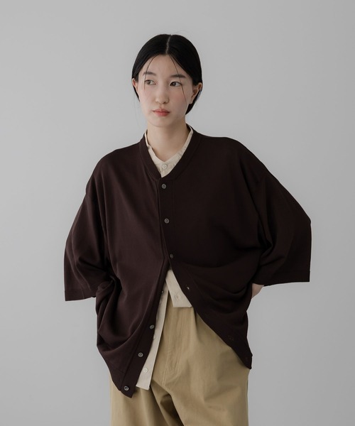LOWRYS FARM(ローリーズファーム)の「接触冷感・UVカット付【LFM(U)】フェイクレイヤードクルーカーディガンSS 1051046(Tシャツ/カットソー・メンズ・ブルー/グレー/ブラウン・LARGE/MEDIUM)」の3枚目の写真