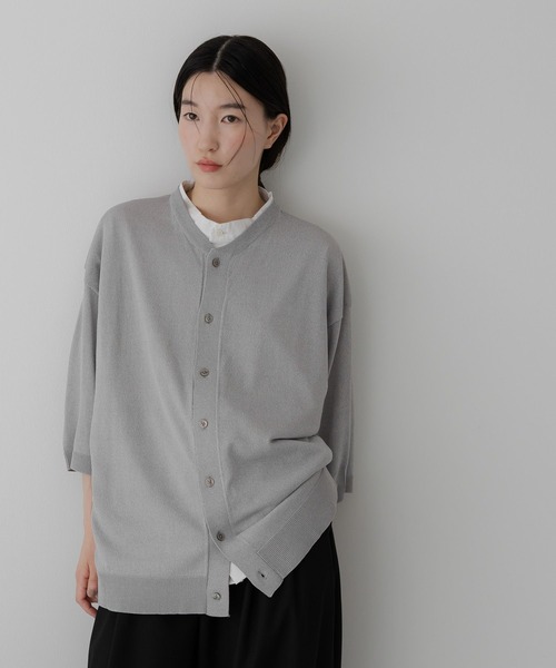 LOWRYS FARM(ローリーズファーム)の「接触冷感・UVカット付【LFM(U)】フェイクレイヤードクルーカーディガンSS 1051046(Tシャツ/カットソー・メンズ・ブルー/グレー/ブラウン・LARGE/MEDIUM)」の2枚目の写真