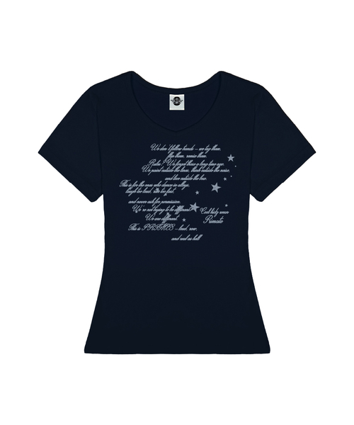 PRIMATE(プライメイト)の「WRITE レディース ゴルジVネックスリムフィット半袖Tシャツ 6 COLORS(Tシャツ/カットソー・レディース・ブラック/ネイビー/ホワイト/イエロー/カーキ/レッド・FREE)」の4枚目の写真