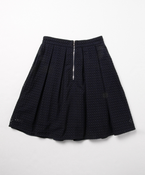 Ray BEAMS（レイビームス）の「Ray BEAMS / スクエアレース タックスカート（スカート・レディース・ホワイト/ネイビー・1/0）」の13枚目の写真