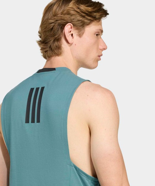 adidas(アディダス)の「Les Mills グラフィック タンクトップ / アディダス adidas(Tシャツ/カットソー・メンズ・グリーン・XX-LARGE/XX-SMALL/3XL/LARGE/X-SMALL/X-LARGE/SMALL/MEDIUM)」の6枚目の写真
