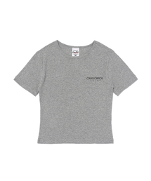 エッセンシャルロゴショート半袖Tシャツ(グレー)
