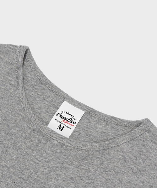 CARGOBROS FOR WOMAN(カーゴブロスフォーウィメン)の「エッセンシャルロゴショート半袖Tシャツ(グレー)(Tシャツ/カットソー・レディース・その他・FREE)」の3枚目の写真