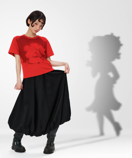 LAUGHER（ラファー）の「[ベティブープ] レッドベティブープTシャツ - レッド（Tシャツ/カットソー・レディース・その他・FREE）」の4枚目の写真