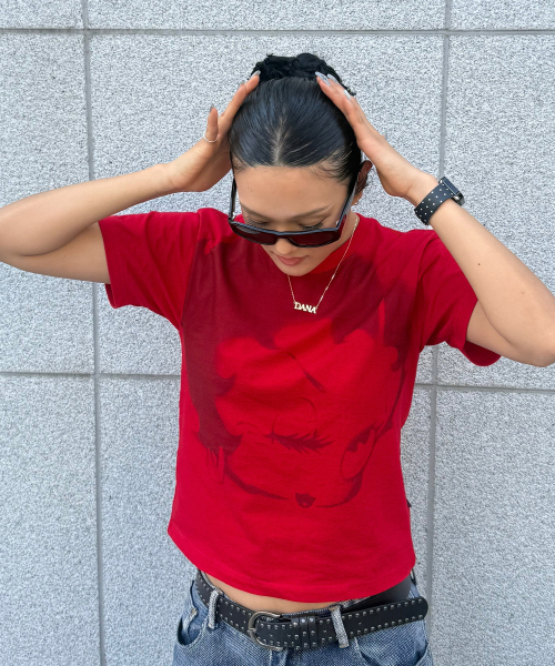 LAUGHER（ラファー）の「[ベティブープ] レッドベティブープTシャツ - レッド（Tシャツ/カットソー・レディース・その他・FREE）」の6枚目の写真