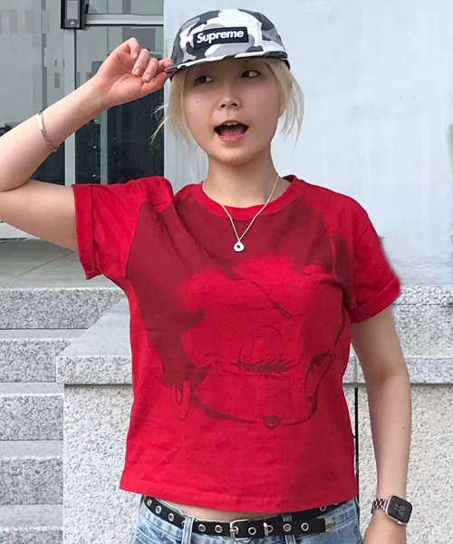 LAUGHER（ラファー）の「[ベティブープ] レッドベティブープTシャツ - レッド（Tシャツ/カットソー・レディース・その他・FREE）」の7枚目の写真