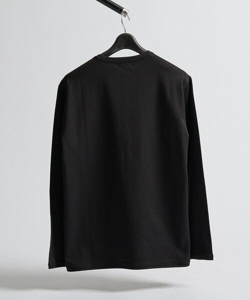 ABAHOUSE(アバハウス)の「コットンフラノ クルーネック 長袖Tシャツ / ストレッチ(Tシャツ/カットソー・メンズ・ブラック/ホワイト/ライトグレー・44/46/50/48)」の9枚目の写真