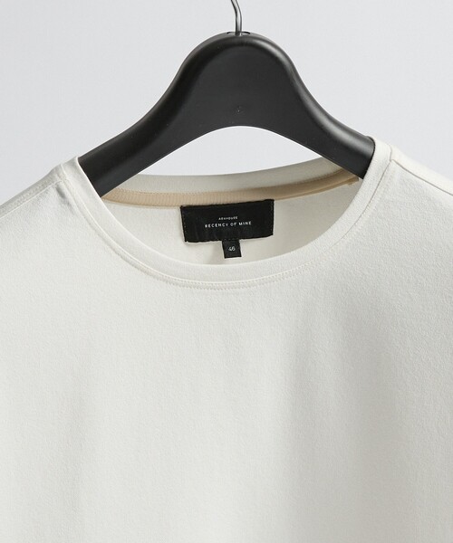 ABAHOUSE(アバハウス)の「コットンフラノ クルーネック 長袖Tシャツ / ストレッチ(Tシャツ/カットソー・メンズ・ブラック/ホワイト/ライトグレー・44/46/50/48)」の4枚目の写真