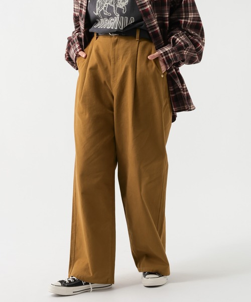 GEORGE'S（ジョージズ）の「タックワイドパンツ（その他パンツ・メンズ・ベージュ/ブラック・MEDIUM/LARGE）」の2枚目の写真