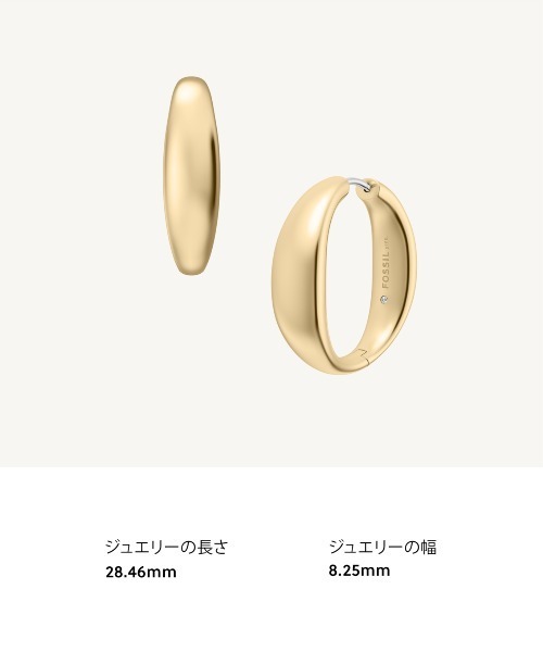 FOSSIL(フォッシル)の「フォッシル アクセサリー レディース ピアス ゴールド JF05003710(ピアス(両耳用)・レディース・ゴールド・FREE)」の10枚目の写真