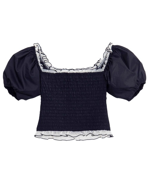 PUNYUS(プニュズ)の「【NEW SIZE】パフスリーブブラウス(シャツ/ブラウス・レディース・オフホワイト/ネイビー・1/5/4/3/2)」の5枚目の写真