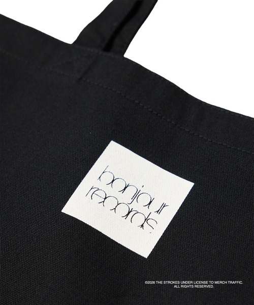 bonjour records(ボンジュールレコーズ)の「The Strokes for bonjour records Official Tote bag ザ・ストロークス オフィシャル トートバッグ(トートバッグ・メンズ・ブラック系その他/ブラック・FREE)」の8枚目の写真