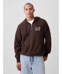GAP | ヴィンテージソフト オーバーサイズ ハーフジップ GAPロゴパーカー(スウェット)