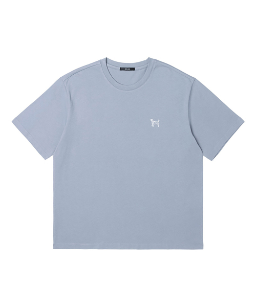 ADHOC(アドホック)の「男性分頭ガーリープリント半袖ラウンドTシャツ (LT-BLUE) (HA4ST91-42)(Tシャツ/カットソー・メンズ・その他・90)」の1枚目の写真
