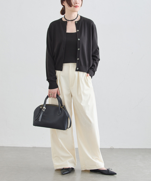journal standard L'essage(ジャーナルスタンダードレサージュ)の「《追加》ストレッチコーデュロイ 2タックパンツ(その他パンツ・レディース・ホワイト・40/38/36)」の6枚目の写真
