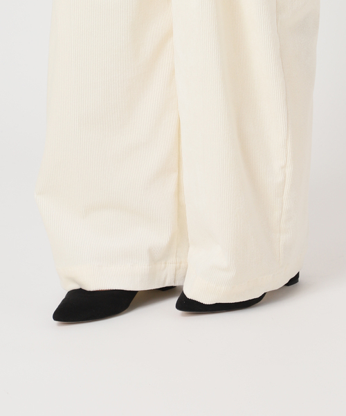 journal standard L'essage(ジャーナルスタンダードレサージュ)の「《追加》ストレッチコーデュロイ 2タックパンツ(その他パンツ・レディース・ホワイト・40/38/36)」の15枚目の写真