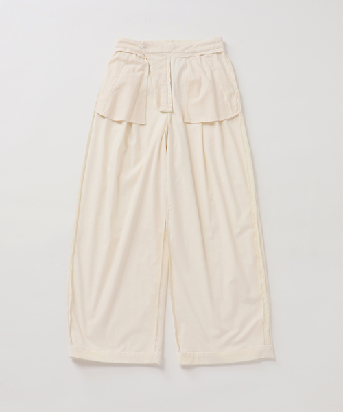 journal standard L'essage(ジャーナルスタンダードレサージュ)の「《追加》ストレッチコーデュロイ 2タックパンツ(その他パンツ・レディース・ホワイト・40/38/36)」の17枚目の写真