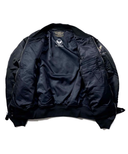 HOUSTON(ヒューストン)の「HOUSTON L-2 FLIGHT JACKET(ミリタリージャケット・メンズ・ブラック/オリーブドラブ・42/40/38/44)」の10枚目の写真