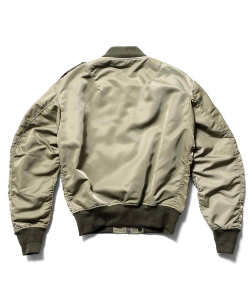 HOUSTON(ヒューストン)の「HOUSTON L-2 FLIGHT JACKET(ミリタリージャケット・メンズ・ブラック/オリーブドラブ・42/40/38/44)」の11枚目の写真