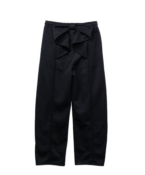 CLOTHY（クロシィ）の「【主役級なBIGリボンがCUTE】バックリボン スウェット バレルパンツ 秋服（スウェットパンツ・レディース・ブラック/グレー/オフホワイト・MEDIUM/LARGE）」の19枚目の写真
