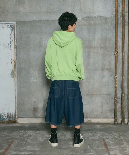 ILL'S（イルズ）の「ARCH LOGO PULLOVER HOODIE / アーチロゴ プルオーバー フーディ メンズ レディース ユニセックス（スウェット・メンズ・ライム/チャコールグレー/グレー/ブラック・L/M）」の9枚目の写真