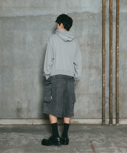ILL'S（イルズ）の「ARCH LOGO PULLOVER HOODIE / アーチロゴ プルオーバー フーディ メンズ レディース ユニセックス（スウェット・メンズ・ライム/チャコールグレー/グレー/ブラック・L/M）」の21枚目の写真