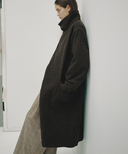 Spick & Span(スピックアンドスパン)の「《一部店舗+WEB限定》British Tweed Coat(チェスターコート・レディース・カーキ・FREE)」の3枚目の写真