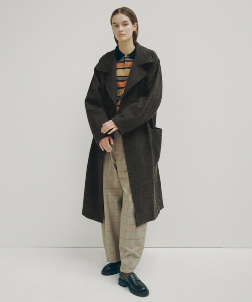 Spick & Span(スピックアンドスパン)の「《一部店舗+WEB限定》British Tweed Coat(チェスターコート・レディース・カーキ・FREE)」の4枚目の写真