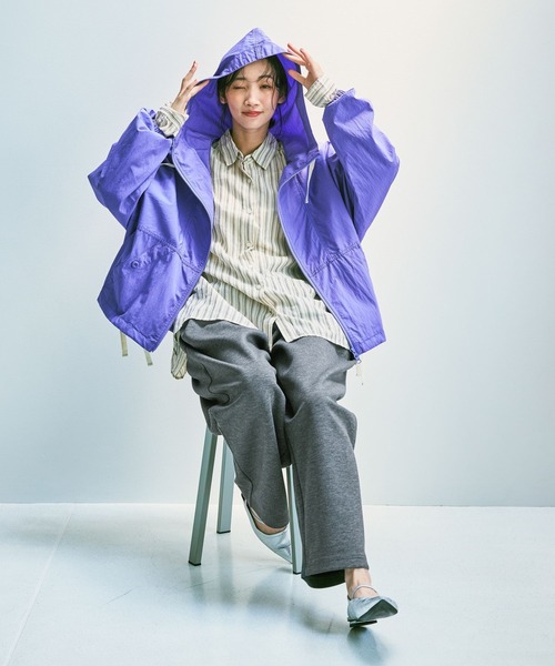 niko and...(ニコアンド)の「スウェットカーブタックパンツ(スウェットパンツ・レディース・ホワイト/チャコール/グレー・MEDIUM/LONG)」の8枚目の写真