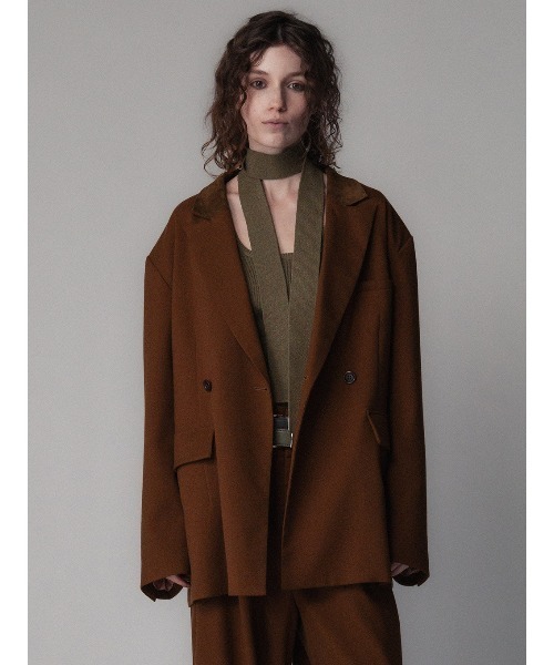ELCHELE（エルチェレ）の「#3 TAILORED PADDED LINING PROM JACKET（テーラードジャケット・レディース・ブラック/ヘザーグレー/キャメル・36/38）」の3枚目の写真