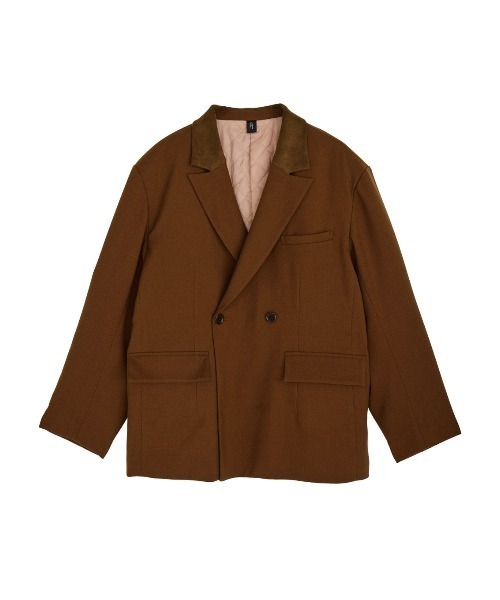 ELCHELE（エルチェレ）の「#3 TAILORED PADDED LINING PROM JACKET（テーラードジャケット・レディース・ブラック/ヘザーグレー/キャメル・36/38）」の4枚目の写真