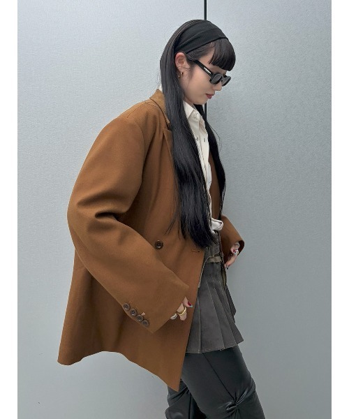 ELCHELE（エルチェレ）の「#3 TAILORED PADDED LINING PROM JACKET（テーラードジャケット・レディース・ブラック/ヘザーグレー/キャメル・36/38）」の16枚目の写真
