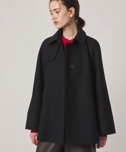 Steven Alan(スティーブンアラン)の「<Steven Alan>ウール カシミヤ テント ショートコート(ステンカラーコート・レディース・グレー/ブラック・S/M/L)」の13枚目の写真