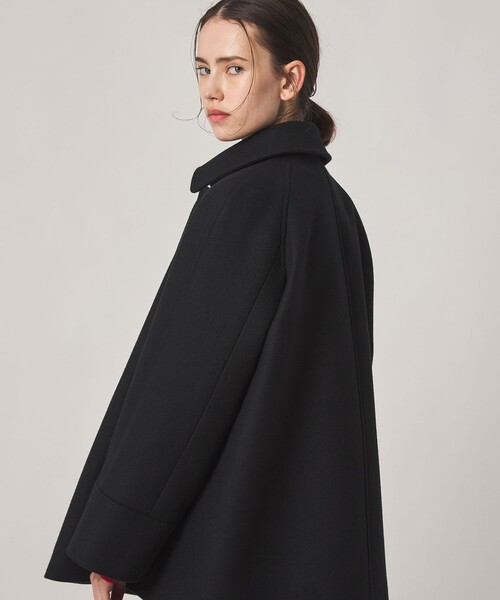 Steven Alan(スティーブンアラン)の「<Steven Alan>ウール カシミヤ テント ショートコート(ステンカラーコート・レディース・グレー/ブラック・S/M/L)」の14枚目の写真