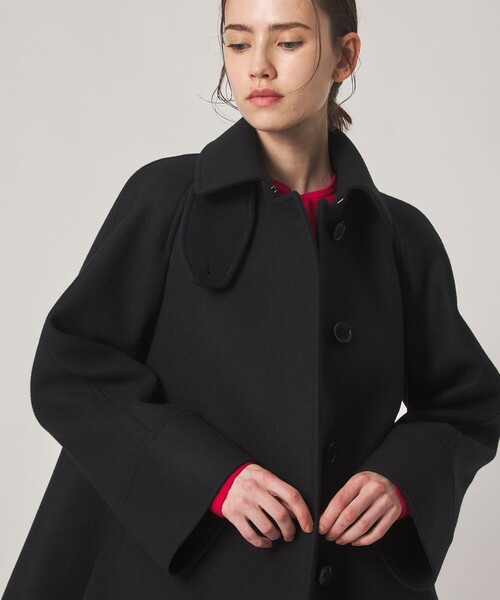 Steven Alan(スティーブンアラン)の「<Steven Alan>ウール カシミヤ テント ショートコート(ステンカラーコート・レディース・グレー/ブラック・S/M/L)」の15枚目の写真