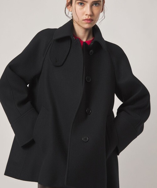 Steven Alan(スティーブンアラン)の「<Steven Alan>ウール カシミヤ テント ショートコート(ステンカラーコート・レディース・グレー/ブラック・S/M/L)」の16枚目の写真
