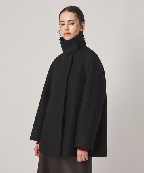 Steven Alan(スティーブンアラン)の「<Steven Alan>ウール カシミヤ テント ショートコート(ステンカラーコート・レディース・グレー/ブラック・S/M/L)」の18枚目の写真