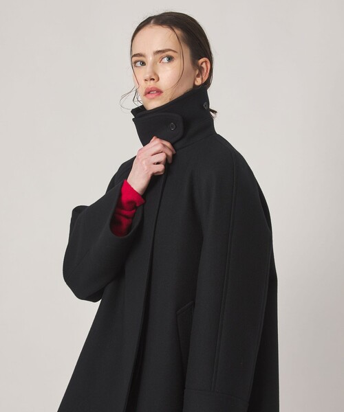 Steven Alan(スティーブンアラン)の「<Steven Alan>ウール カシミヤ テント ショートコート(ステンカラーコート・レディース・グレー/ブラック・S/M/L)」の19枚目の写真