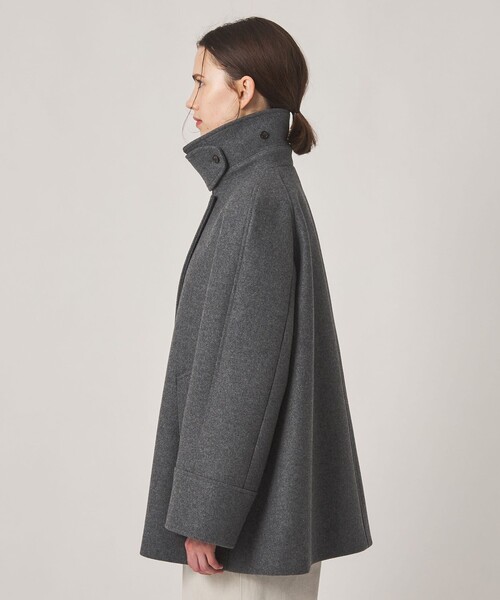 Steven Alan(スティーブンアラン)の「<Steven Alan>ウール カシミヤ テント ショートコート(ステンカラーコート・レディース・グレー/ブラック・S/M/L)」の22枚目の写真