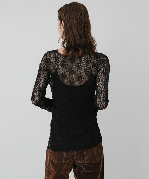 SENSE OF PLACE by URBAN RESEARCH(センスオブプレイスバイアーバンリサーチ)の「シアーレースカットトップ(Tシャツ/カットソー・レディース・ベージュ/ブラック/ホワイト系その他/アイボリー・ONE)」の21枚目の写真